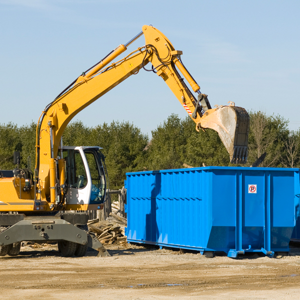 can i choose the location where the residential dumpster will be placed in Dale South Carolina